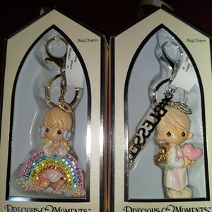 Precious Moments Porcelain Bag Charm Set - Multicolor